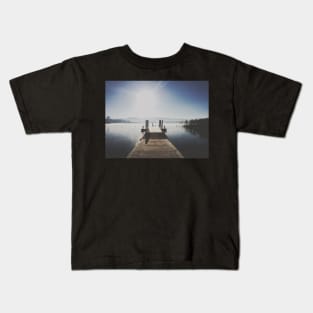 The Boat Ramp, Lake Wallace, Wallerawang Kids T-Shirt